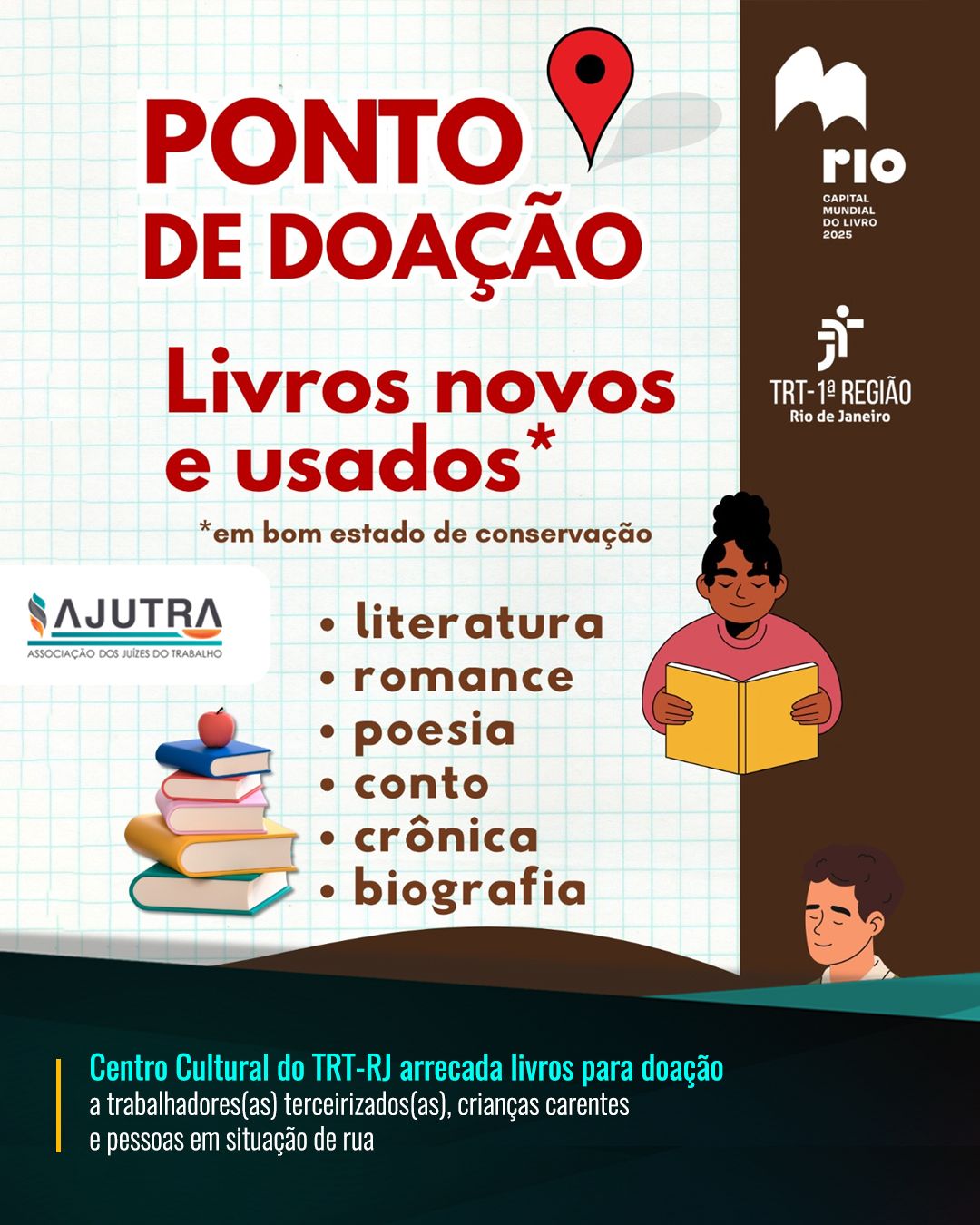 Ponto de doação de Livros